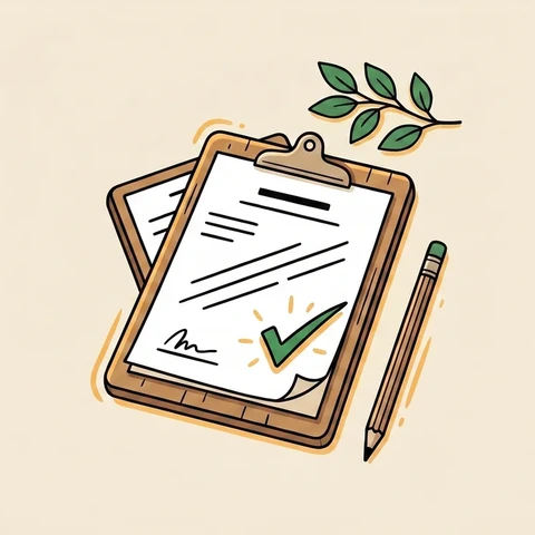 Illustration of a completed protest form