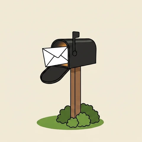 Illustration of a mailbox receiving an appraisal notice